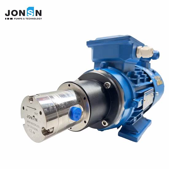 Variable Frequency Motor Drive Magnetic Preicison Gear Pump Flow Rate Adjustable